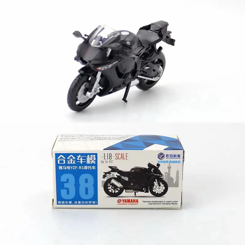 Caipo 1:18 Yamah YZF-R1 Alloy&amp;Plastic Motorcycle For Boy Toy Collection Friend Children Gift