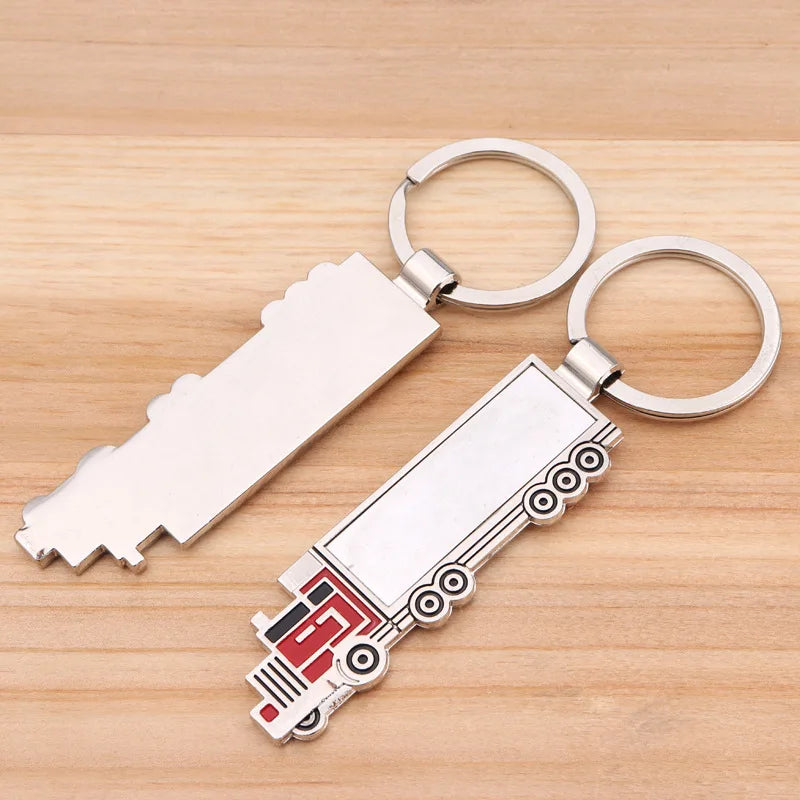 Fashion Cute Metal Truck Lorry Car Key Ring Keyfob Keychain Gift