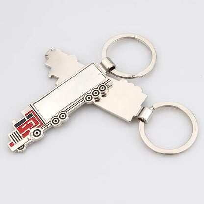 Fashion Cute Metal Truck Lorry Car Key Ring Keyfob Keychain Gift