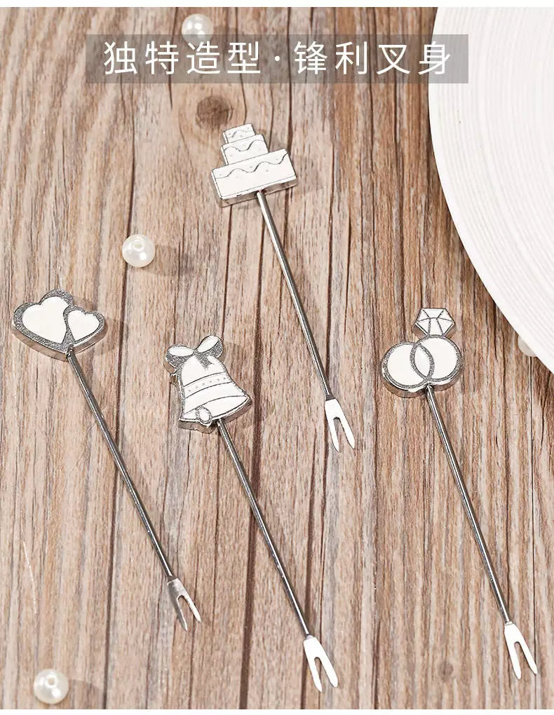 Wedding Supplies Practical Wedding Gift for New Couples Little Creative Gifts Stainless Steel Fruit Fork Wedding Gift