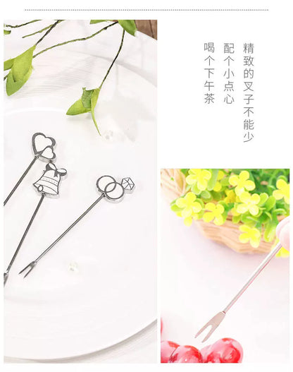 Wedding Supplies Practical Wedding Gift for New Couples Little Creative Gifts Stainless Steel Fruit Fork Wedding Gift