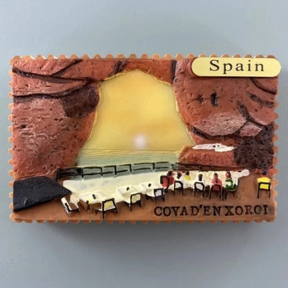 Spain Tourist Souvenirs Fridge Stickers Bilbao Cordoba Sevilla Ibiza Valencia Lanzarot