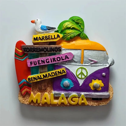 Spain Travelling Souvenirs Marbella Malaga Fridge Magnets Euskadi Torremolinos Lioret De Mar Potes Fridge Stickers Wedding Gifts