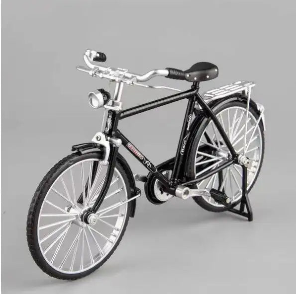 DIY Retro Bicycle Model Ornament Alloy Metal Mini Bike Sliding Assembled Version Collection Gifts Toys For Children Adult Boys