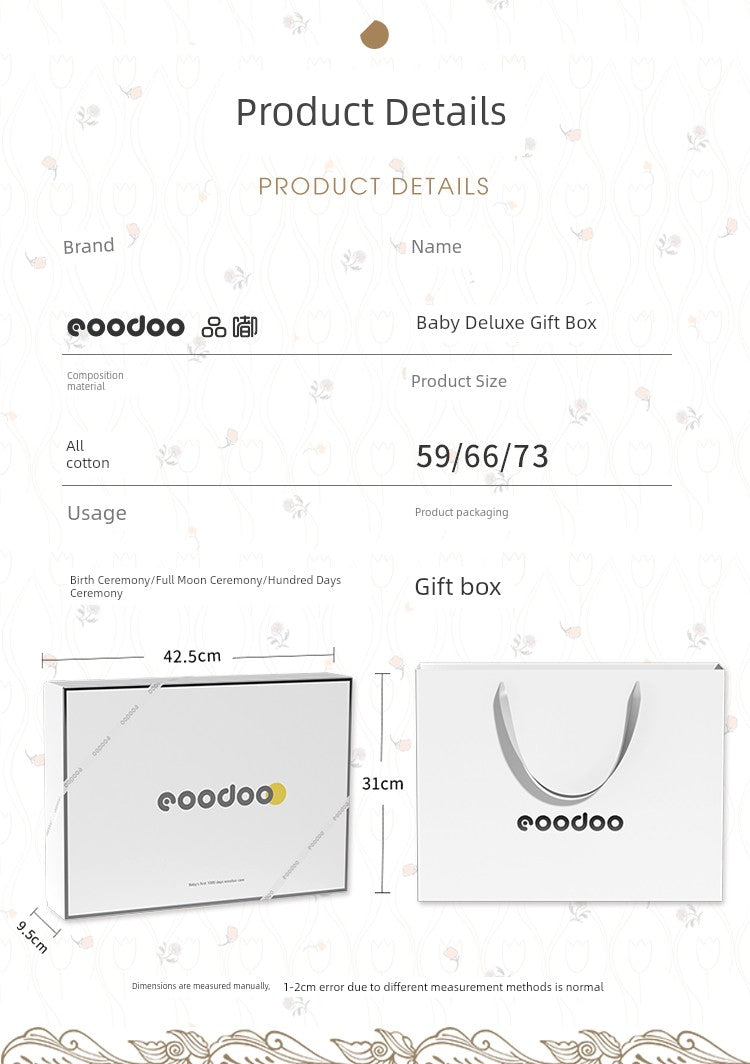 Eoodoo Summer One Month Old Baby Newborn Gift Box