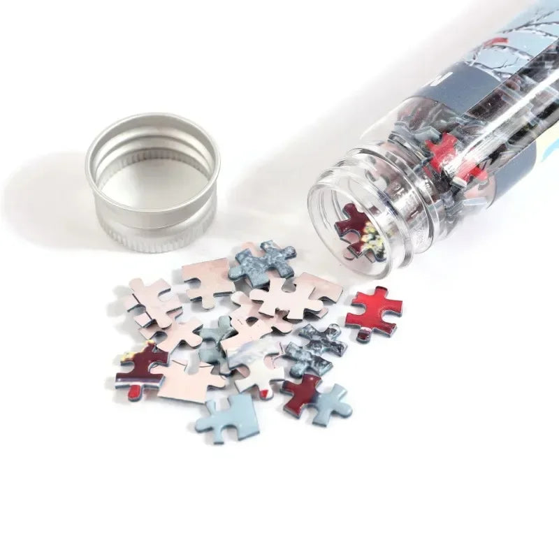 150pc Mini Test Tube Puzzle Pieces Micro Jigsaw Test Tube Tiny Puzzle Challenging Children Creative Puzzle Game Gifts