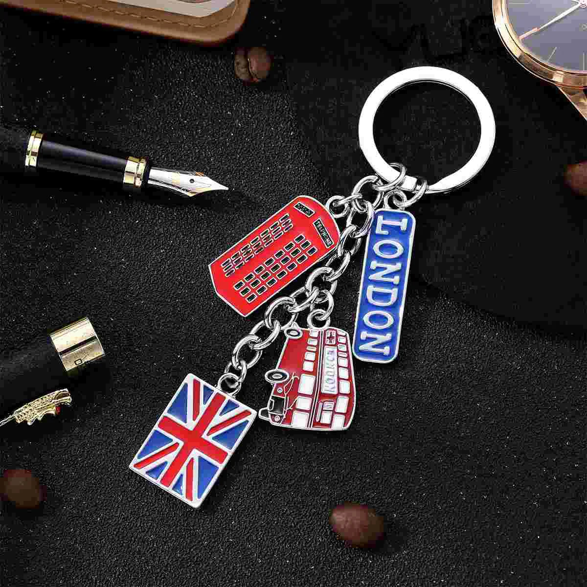 Union Jack Ringkey Keychain Uk Key Rings For Car Keys London Souvenir Key