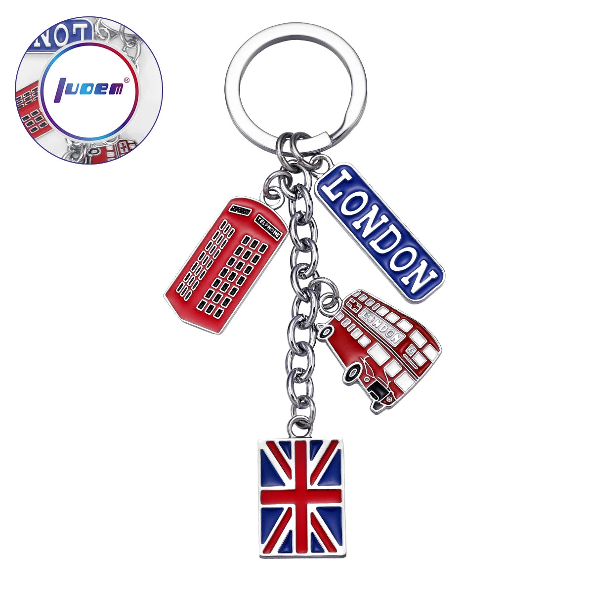 Union Jack Ringkey Keychain Uk Key Rings For Car Keys London Souvenir Key