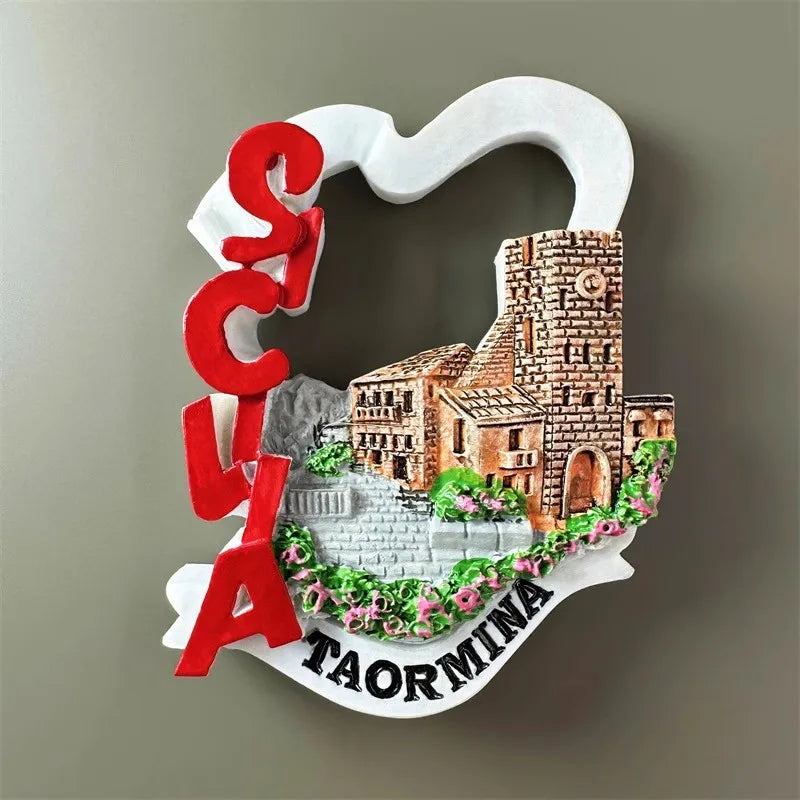 Italy Travelling Souvenirs Roma Fridge Magnets Milan Bologna Cefalu Otranto Lake Maggiore Vieste Fridge Stickers Wedding Gifts