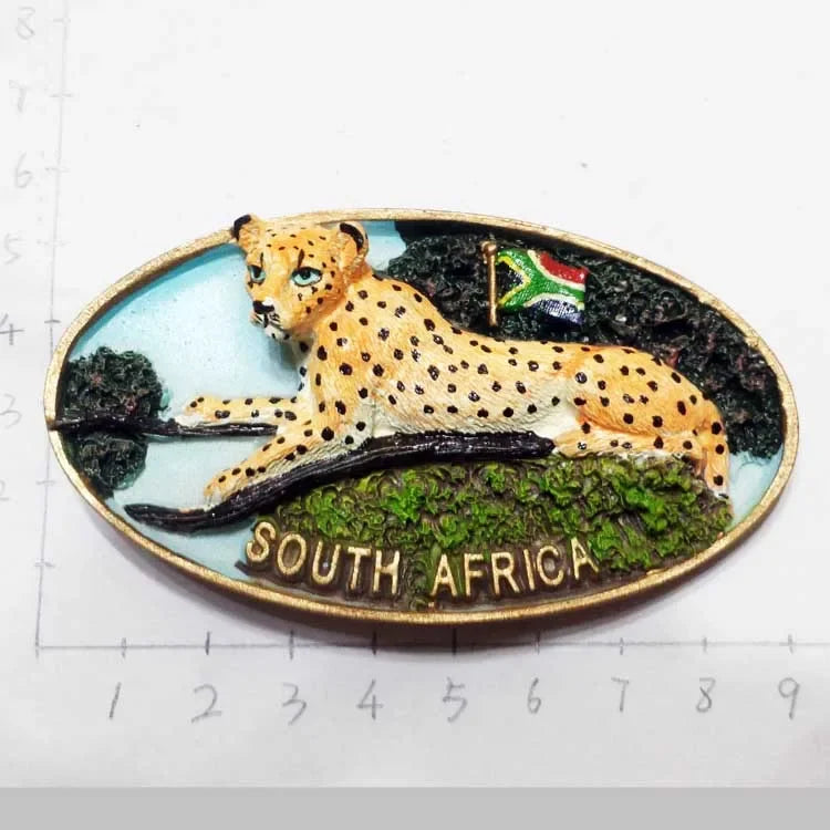 South Africa 3D Animal Tourist Souvenirs Fridge Magnet Refrigerator Sticker Africa&