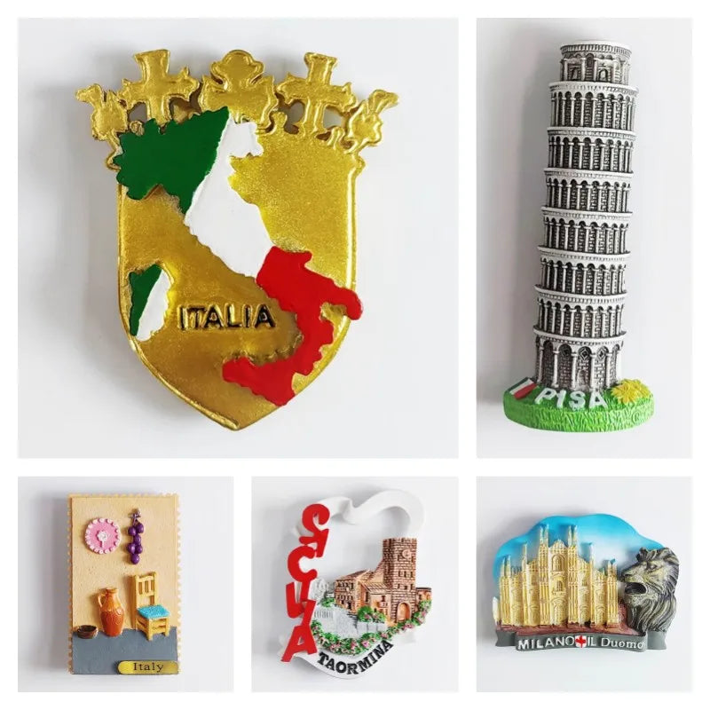 Italy Travelling Souvenirs Roma Fridge Magnets Milan Bologna Cefalu Otranto Lake Maggiore Vieste Fridge Stickers Wedding Gifts